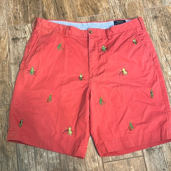 Polo Ralph Lauren Other - Polo Ralph Lauren Mens Stretched Classic Fit Shorts Squash Cricket Pink Size 36
